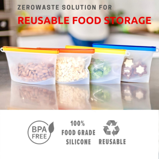 Reusable Silicone Food Storage Bags